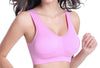 Women's Comfort Workout Sports Bra Low-Impact Activity Sleep Bras 5X-Large 3 Pack Blue Pink Light Purple