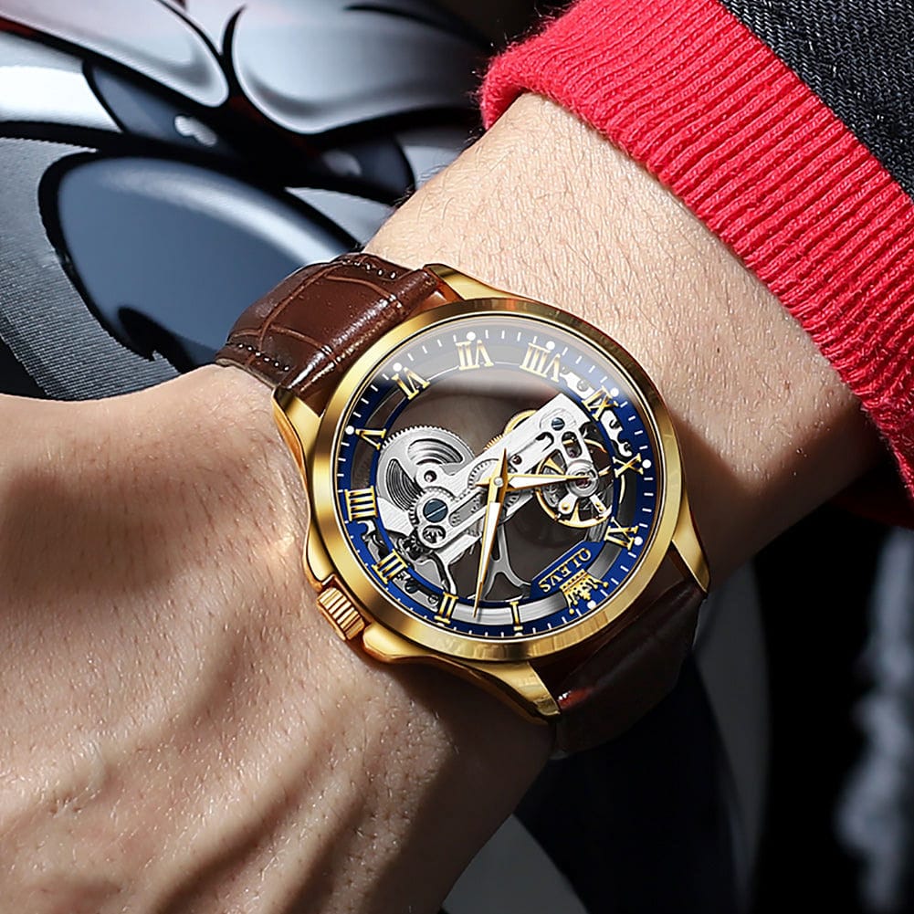 Samar Men Watches 2022 New Automatic Mechanical Wristwatch Skeleton Design