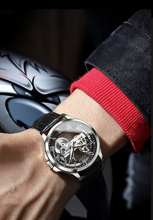Samar Men Watches 2022 New Automatic Mechanical Wristwatch Skeleton Design