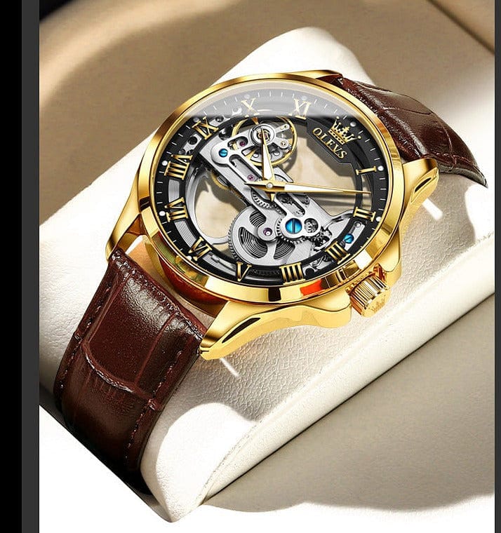 Samar Men Watches 2022 New Automatic Mechanical Wristwatch Skeleton Design