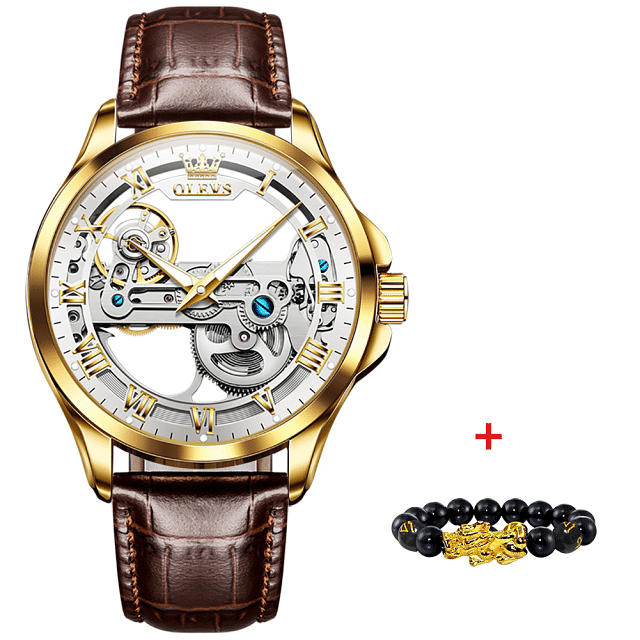 Samar Men Watches 2022 New Automatic Mechanical Wristwatch Skeleton Design